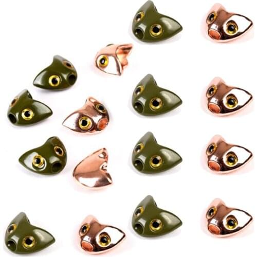 8pcs/set Fly Tying Fish Skulpin Head Flier DIY Jig Beads Streamer Heads Fish-Skull Baitfish Profile Pesca Iscas Fishing Tackle