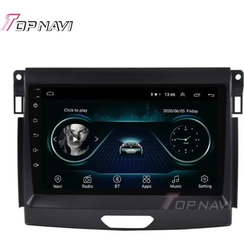 9 Inch IPS Touch Screen GPS Navigator Car DVD GPS Player For Ford Ranger 2015 2016 2017 Car Android 9.0 Auto Radio Video