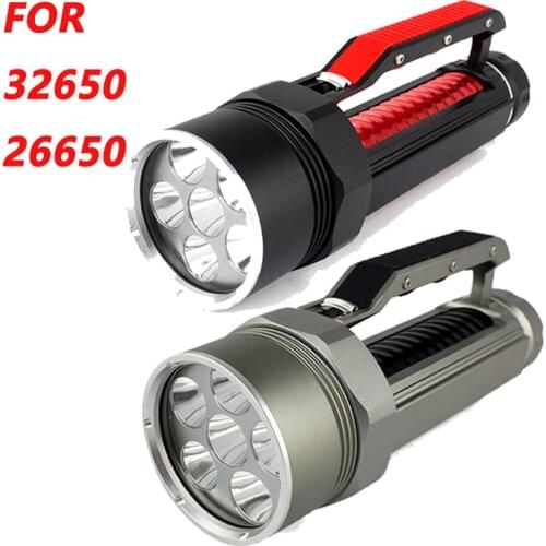 Anjoet High brightness XM-L2 6X CREE XML L2 LED Professional Diving linternas Waterproof Diving Flashlight For 26650/32650