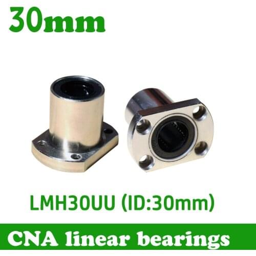 Free shipping LMH30UU 30mm flange linear bearing CNC Linear Bush LMH30