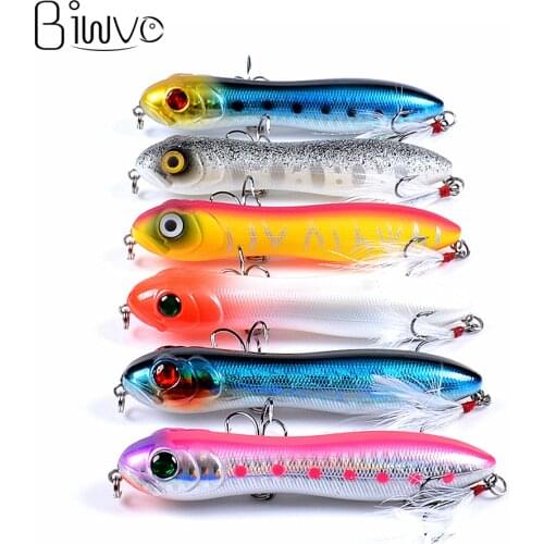 Biwvo minnow lures baits artificial baubles crankbait Floating water all goods for fishing wobblers Hard shad 3 Fish hooks