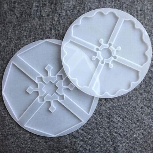 DIY Irregular Meal Mat Crystal Drop Mold Gypsum Pendant To Make Silicone Mold