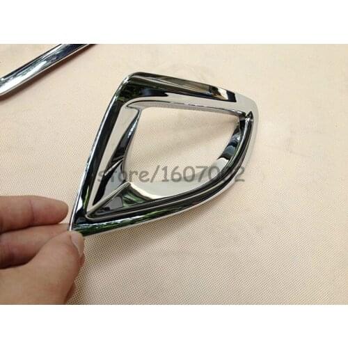 FOR 2014 2015 MAZDA 3 M3 AXELA HATCH HATCHBACK ABS Chrome Rear Fog Light Lamp Cover Trim Bezel Molding GARNISH