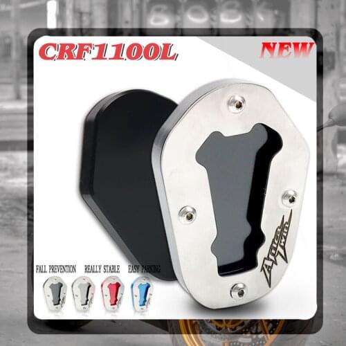 For Honda Africa Twin CRF1000L CRF1100L 2020 Adv Sports DCT Motorcycle Kickstand Foot Side Stand Extension Pad Support Plate
