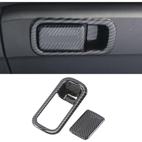For Volkswagen VW T-ROC 2017 2018 2019 Car Glove Box Copilot Storage Switch Handle Sequins Stickers Trim Cover