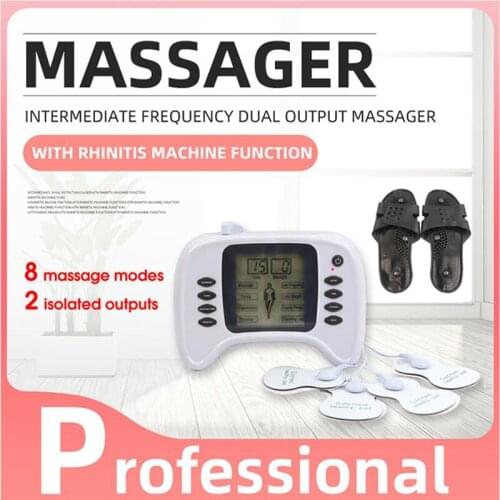 Electronic Pulse Physiotherapy Included Rhinitis Machine Function Massager Electric Health Muscle Stimulator Foot Neck Massager