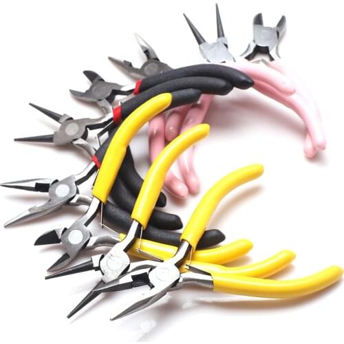 Jewelry Making DIY Tools Equipment Pliers Flat Round Nose End Cutting Wire Pliers For Jewelry Making Handmade Accessories