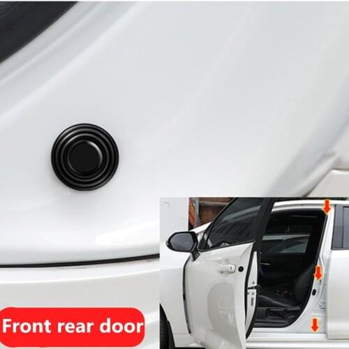 2pc Automobile General Shock Gasket Shockproof Anti-Collision Strip Patch Silicone Shock Absorber For Universal Car Accessories