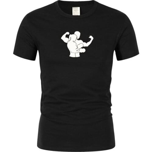 Short Sleeve T-Shirt Funny martial arts boxing mens T-shirt cotton