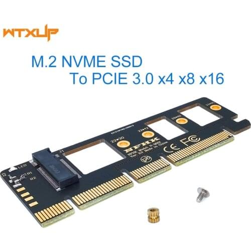 NGFF M Key M.2 NVME AHCI SSD To PCI-E PCI Express 3.0 16x X4 Adapter Riser Card Converter For XP941 SM951 PM951 A110 SSD