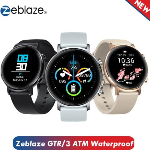 New Zeblaze GTR Health & Fitness Smartwatch Metal Body 3 ATM 30 days Battery Life Sport Smart Watch 2020 Samrt Watch for women