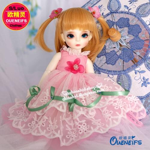 BJD Clothes 1/6 Doll Body Original Gauze Skirt Lace Edge For Lati Littlefee Body YF6 to 107 Doll Accessories