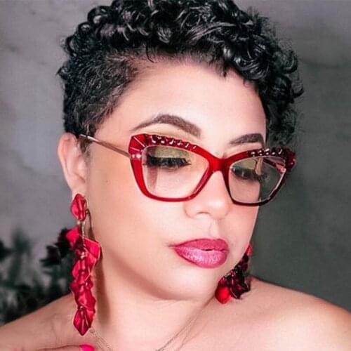 Cat Eye Anti-blue Light Plastic Titanium Glasses Frames Ultralight Men Women Optical Fashion Computer Glasses 50134