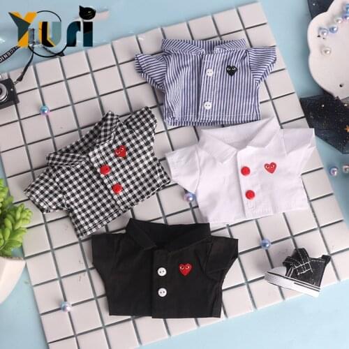 Original Limit Shirt The Same Style of Xiao Zhan Star For Plush 15cm 20cm Doll Body Costume Clothes Clothing Fan Gift MO C