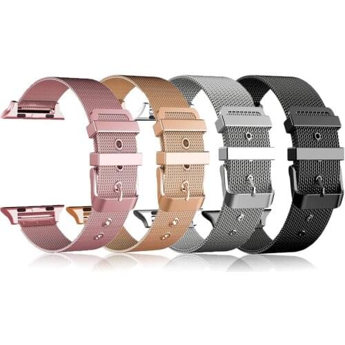 Watch strap suitable for aipai watch Milan pin buckle stainless steel for iWatch SE 6/5/4/3/2/1 40MM 44MM bracelet wristband