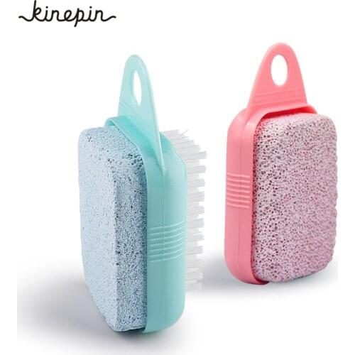 1Pc Dual-use Foot Care Callus Brush Pumice Grinding Feet Stone Scrubber Pedicure Exfoliate Remover Cleaning Dust Dead Skin