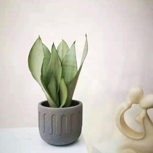 Big Size Silicone Pot Mold Handmade Cement Vase Making 3D Clay Craft Planter Mould