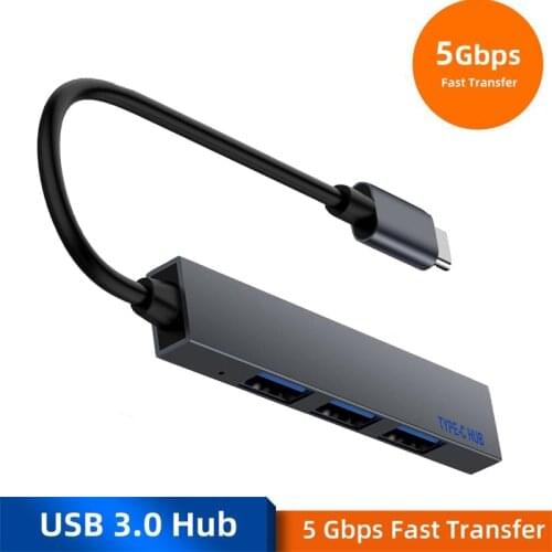 USB Type C To USB 3.0 HUB Converter 4 Ports Multi Splitter OTG Adapter For Macbook Pro PC Laptop Computer Accessories
