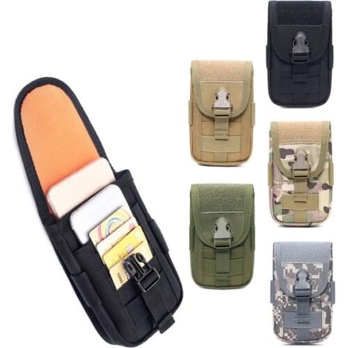 Universal Phone Pouch Holster Waist Bag Army Tactical Military Nylon belt For iphone 12 11 Pro Max XS Max For Samsung Smartphone