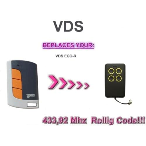 VDS transmitter VDS ECO-R rolling code telecommande remote control duplicator