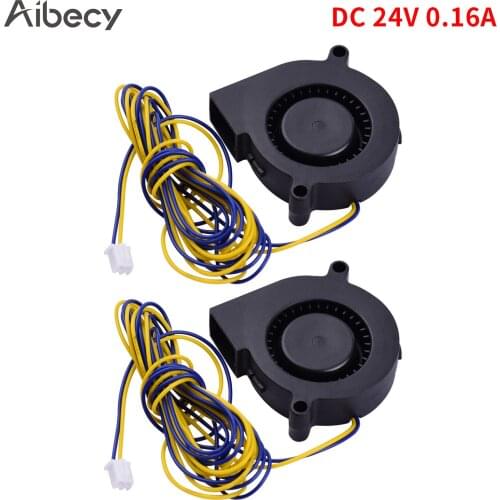 Aibecy 1pc Blower Fan Brushless Cooling Fan 50*50*15mm DC 24V Compatible with 3D Printer Extruder Computer Aromatherapy Machine