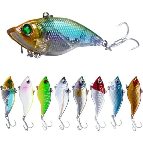 VIB Fishing Lures 1 Piece 5cm 15g Vibration Wobblers Plastic Rattlin VIB Hard Lure Artificial Bait