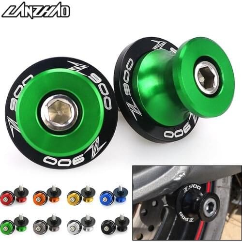 Z900 Motorcycle Swingarm Spools Stand Screws M8 CNC Aluminum Motorbike Accessories for Kawasaki Z900 2017 2018 2019 2020
