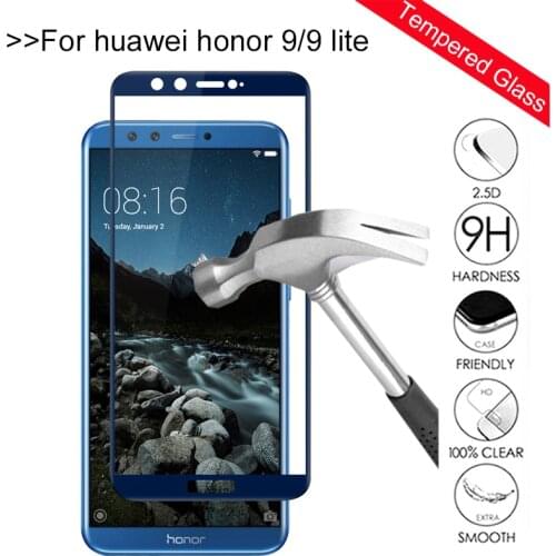 Tempered Glass on honor 9 lite screen protector For Huawei honor 9 lite 10 Light honor10 9lite honor9 Protective Glas Film Cover