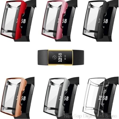 Screen Protectors Case For Fit bit Charge 4/3Watch Band Replacement TPU Protective Cases Frame Shell S26 20 Dropshipping