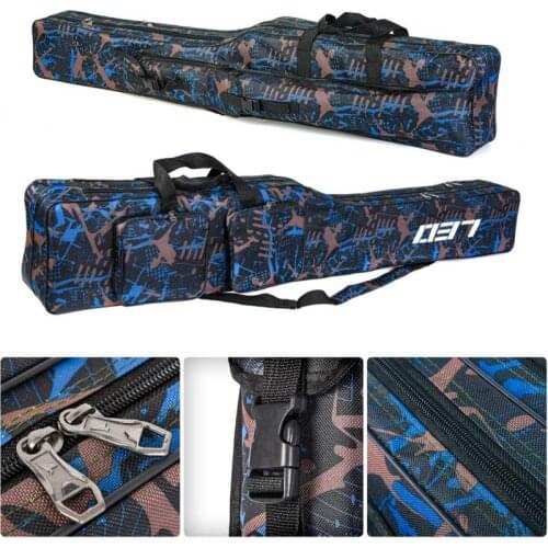 1. Sea Rod Bag Double-layer Knife Type Big Belly Fishing Gear Bag PVC Abrasion And Scratch Resistant Waterproof Leather