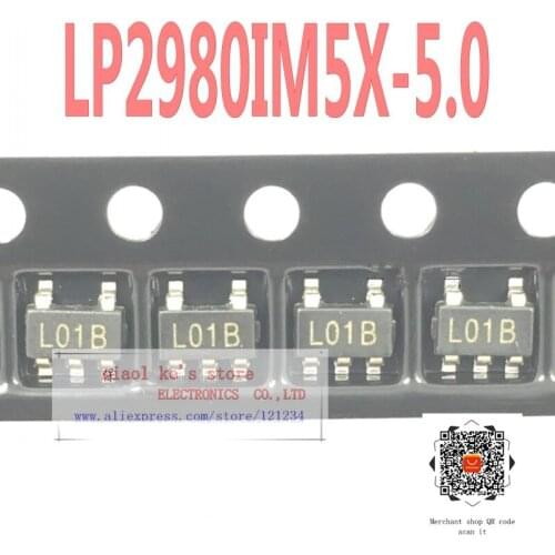[ 10pcs/1lot ]100%New original: LP2980IM5X-5.0/NOPB LP2980IM5X-5.0 LP2980IM5X - IC REG LINEAR 5V 50MA SOT23-5/SC-74A/SOT-753