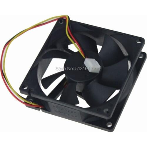 2 PCS/LOT Gdstime 8cm 80mm 80mmx80mmx25mm 3Pin 8025 Heatsink Radiator 12V Cooling Cooler Fan