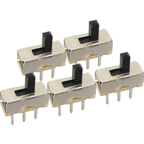 20Pcs Toggle Switches Mini Slide Switch 3Pin 2Position High quality Interruptor on-off Electronics Accessories Handle length 4MM