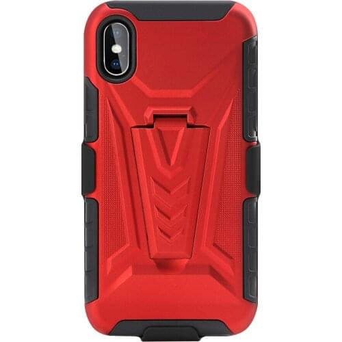 3 in 1 Military Grade Heavy Duty Belt Clip Holster shell Rugged Shockproof Case Cover Compatible For iPhone Xs max TPU
