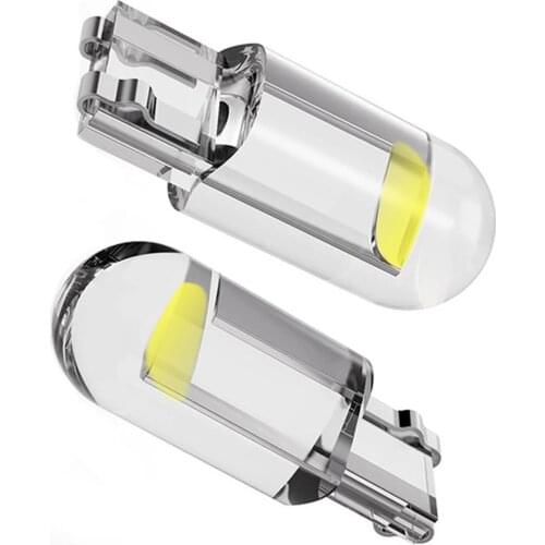 30pcs T10 No Filament High Brightness Car Trunk Tail Light Bulb COB Bulb DC 12V LED License Plate Light Lamp