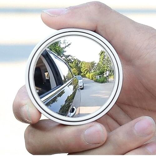 80% Hot Sales Backuped Mirror Frameless Round Sideview Mirror Round Convex Blind Spot Rearview Accessory for Car