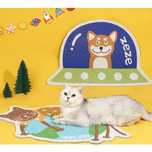 Color Waterproof Pet Cat Litter Mat Double Layer Non-slip For Cats Pets Litter Trapping Pets Litter Mat Cat Bed Pads House Clean