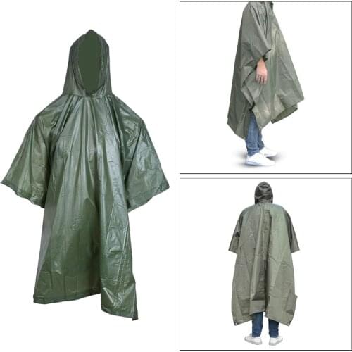 Raincoat Reusable Large Rain Coat Outdoor Poncho Waterproof Shelter Ground Sheet