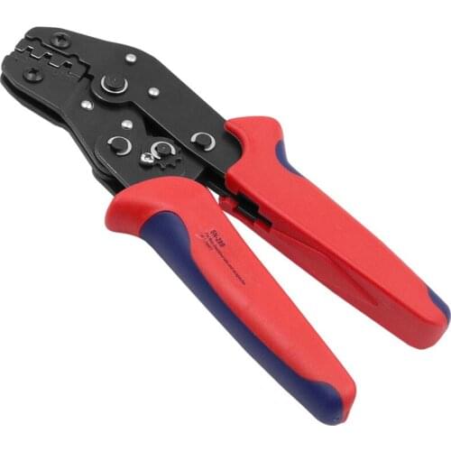 SN-28B Terminals Crimp Pliers 0.1-1mm And Interchangeable Dies Wire Crimper Crimping Tools Ratcheting 7Inch