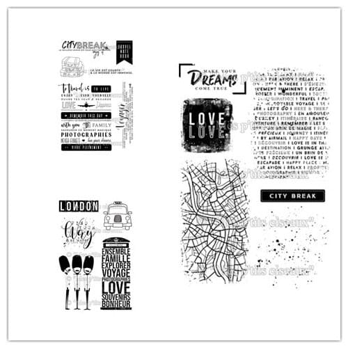 French stamp Clear Stamp for Scrapbooking Transparent Silicone Rubber DIY Photo Album Decor 1202