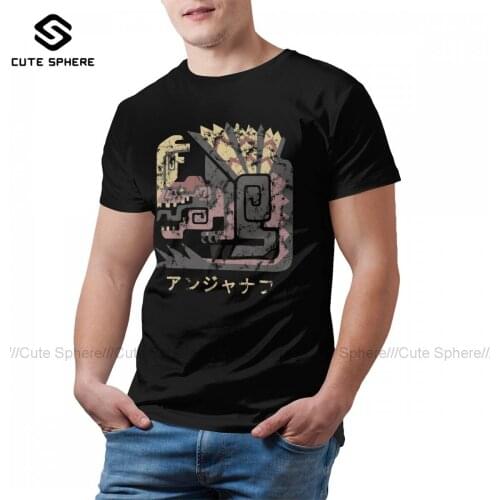 Monster Hunter T Shirt Fun 100 Cotton Beach T-Shirt Short Sleeves Printed Tee Shirt 3xl Men