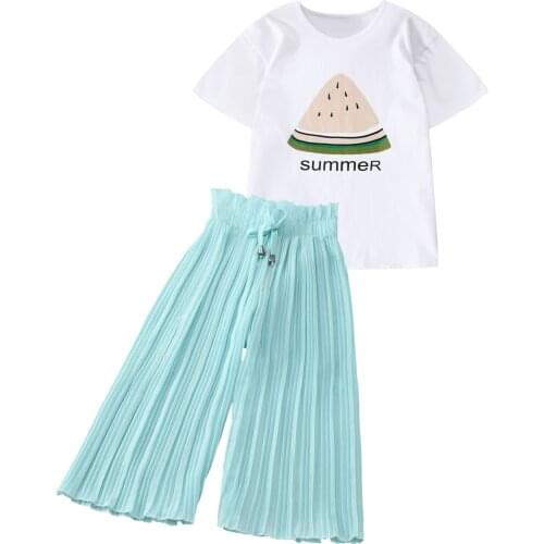 Newborn Baby Girls Outfits Sets Children Kids Baby Girls Letter T Shirt Tops+Ruffle Loose Pants Outfits Costume Girl Clothing