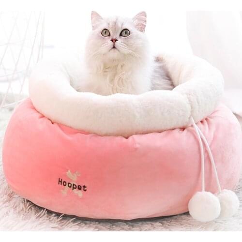 HOOPET Pet Beds Cat Comfortable Soft House Sleeping Bed Cover Cushion Puppy Nest Kennel Pet Supplies
