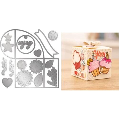 Metal Cutting Dies Infinity Box Die Heart-shaped Irregular Shape For DIY Scrapbooking Embossing Album Paper Cards Dies 2021 New