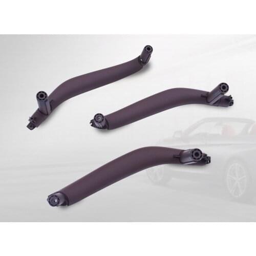 Car ABS Inner Interior Door Pull Handle Trim Cover Beige Black Handrails For BMW X5 X6 F15 F16 2014-2018