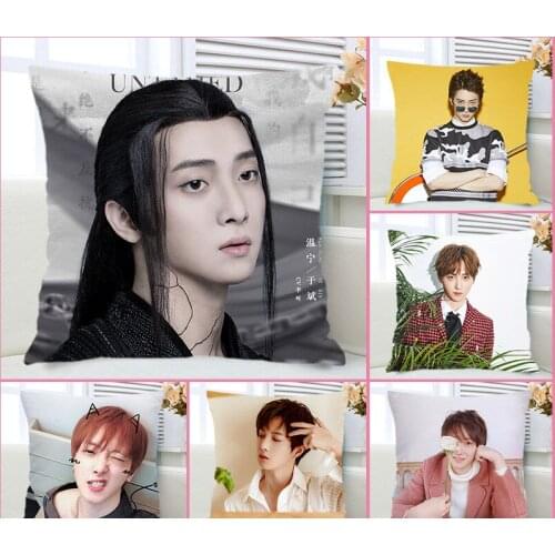 Yu Bin Chen Qingling Wenning Ninepercent Pillowcase Pretty Scholar Yu Lexuan Same Paragraph Star Photo Poster Cushion Cover