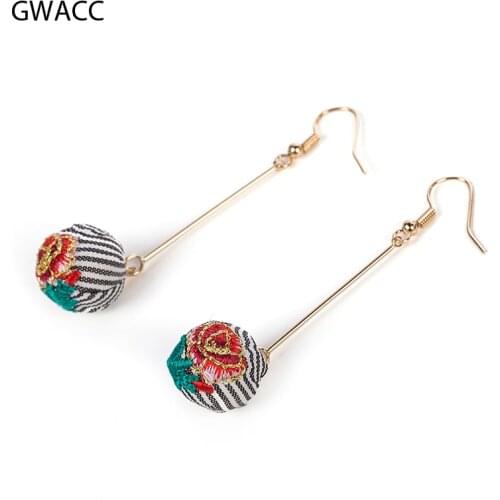 INKDEW New Trendy Silver Plated Earrings Drop Earrings for Woman Gift Flower Earrings Copper Earrings