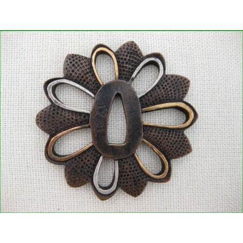 New Style High Quallty Knife Accessories Copper Japanese Samurai Sword Tsuba Katana Handguard Fittings