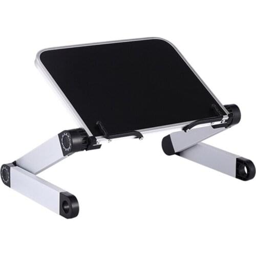 360 Degree Adjustable Book Stand Foldable Laptop Holder Reading Rest Aluminium Alloy Home School Document Study Room Desktop