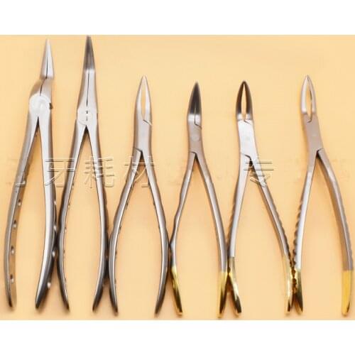 1PC Dental equipment Residual root forceps Apex clamp Extraction pliers dentist tools 6 models for Choose